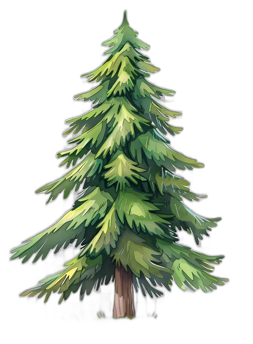 Stylized Coniferous Tree