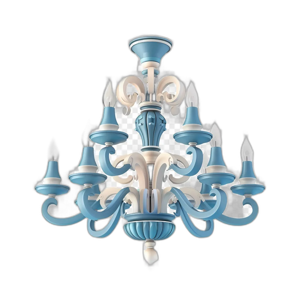 Whimsical Ornamental Chandelier and Fence Bundle