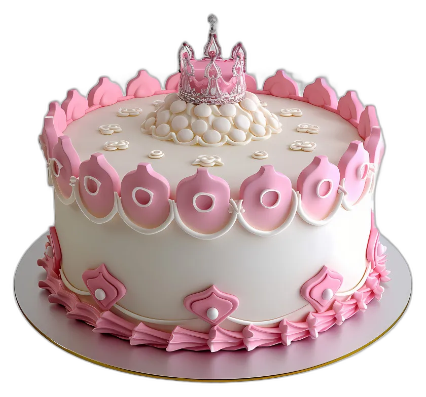 Princess Birthday Cake with Crown