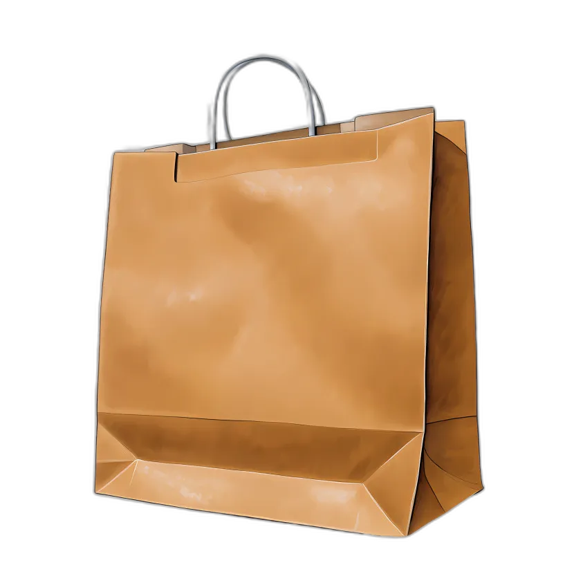Brown Kraft Paper Shopping Bag