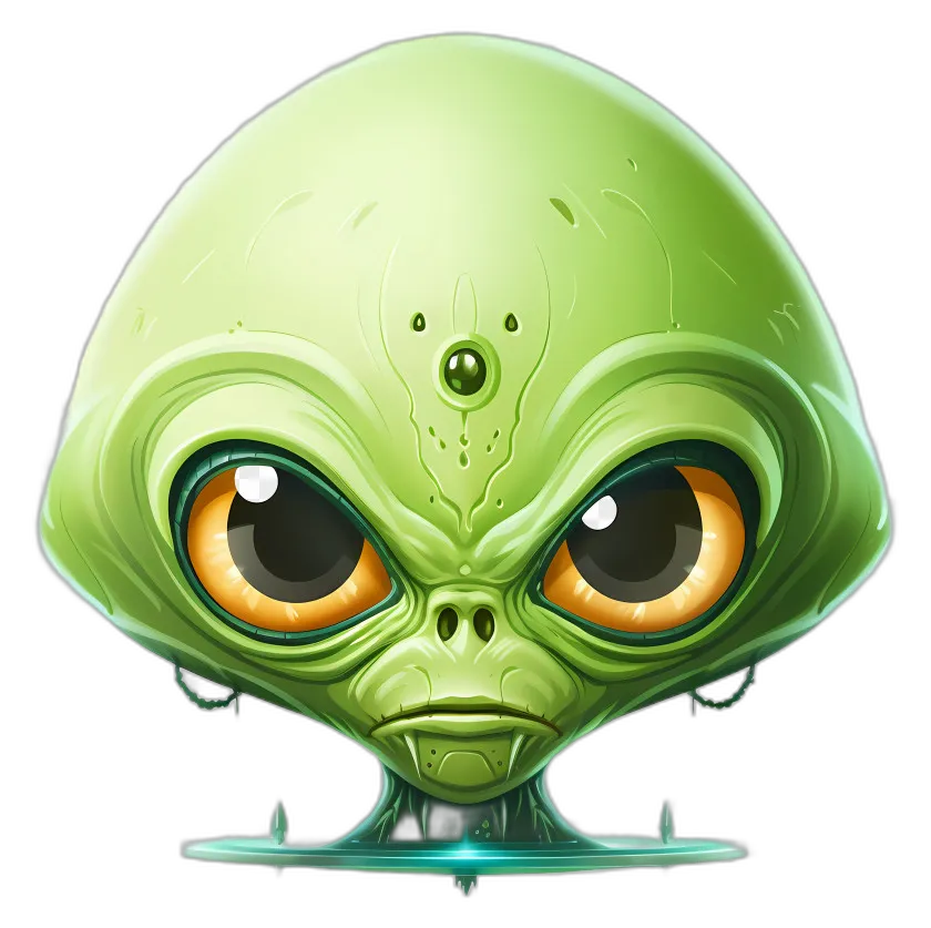 Cartoon Alien Head