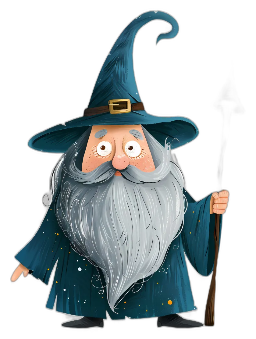 Cartoon Wizard Character