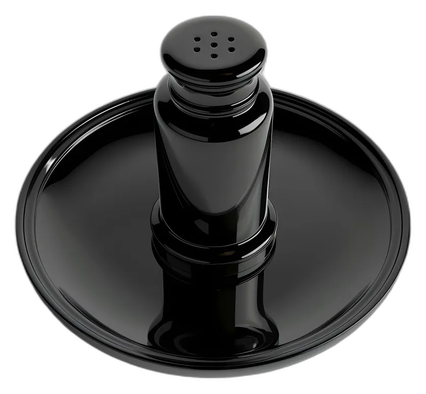 Black Pepper Shaker on Tray