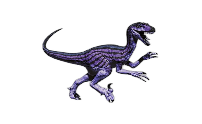 Striped Purple Raptor