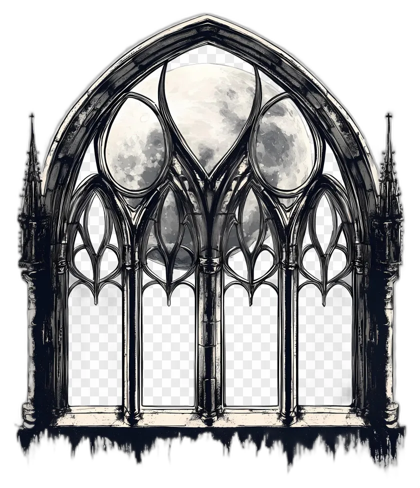 Gothic Moon Window