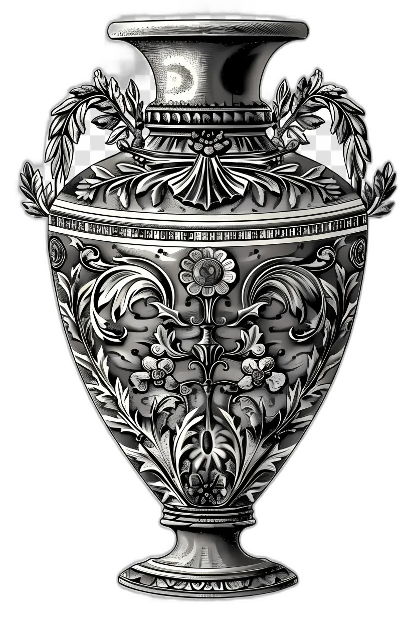 Ornate Silver Vase