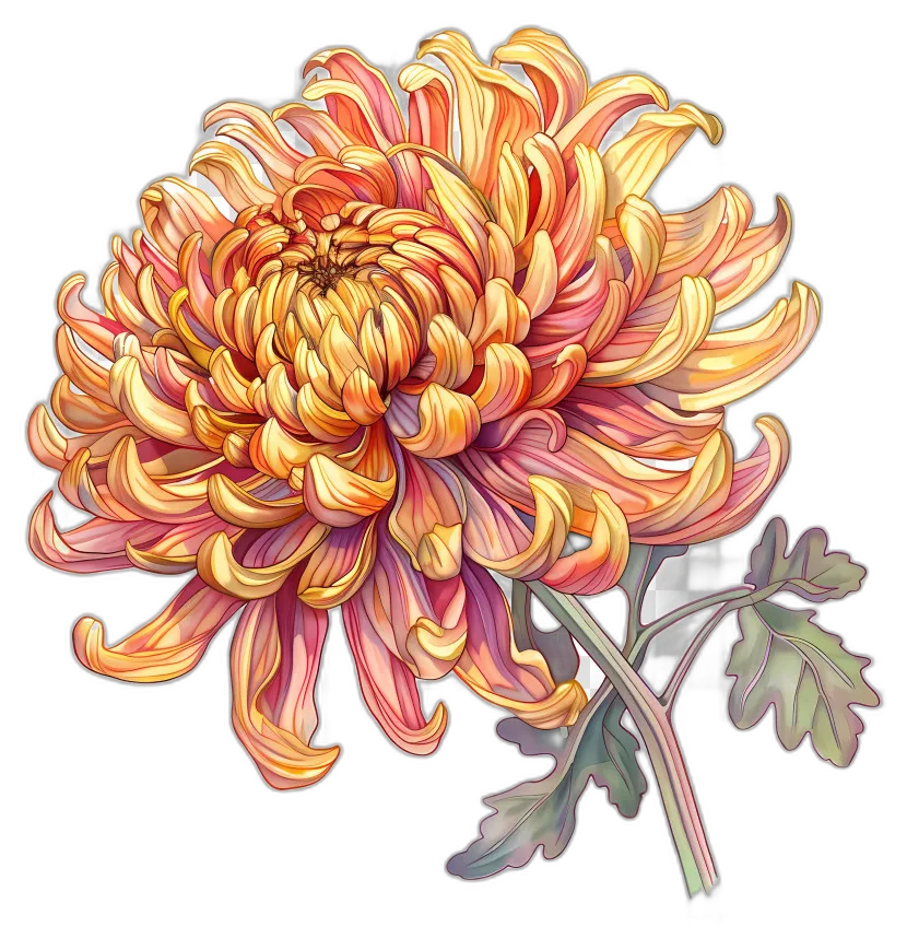 Orange Chrysanthemum Flower