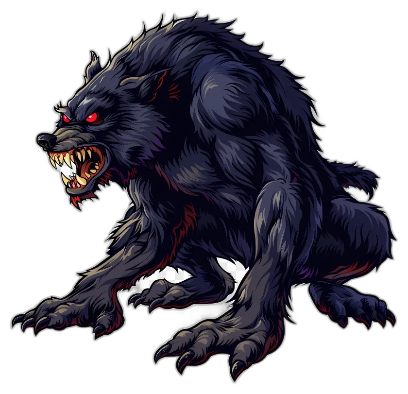 Ferocious Werewolf Creature