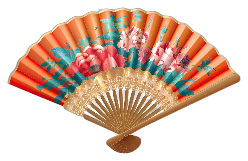 Floral Decorative Hand Fan