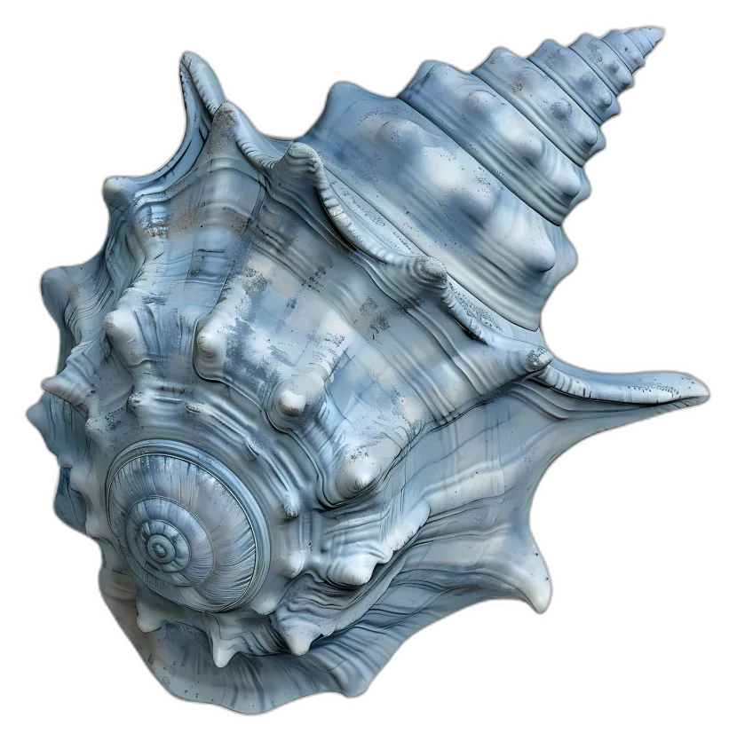 Weathered Blue Conch Shell