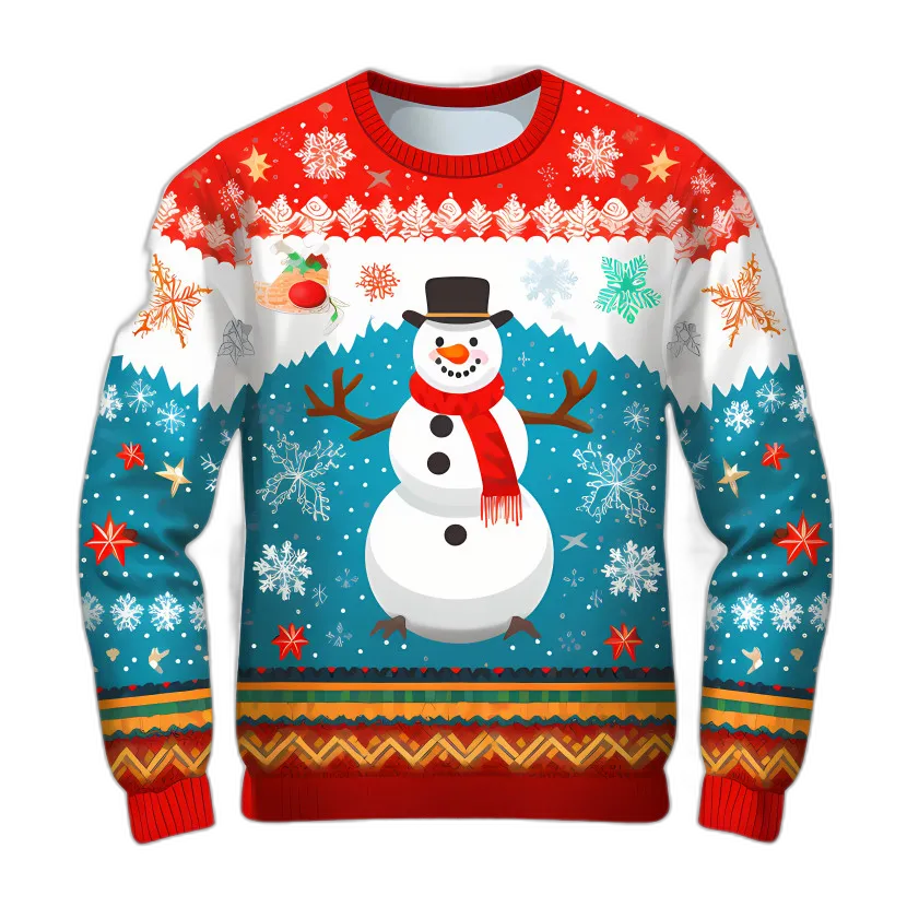 Festive Snowman Christmas Sweater