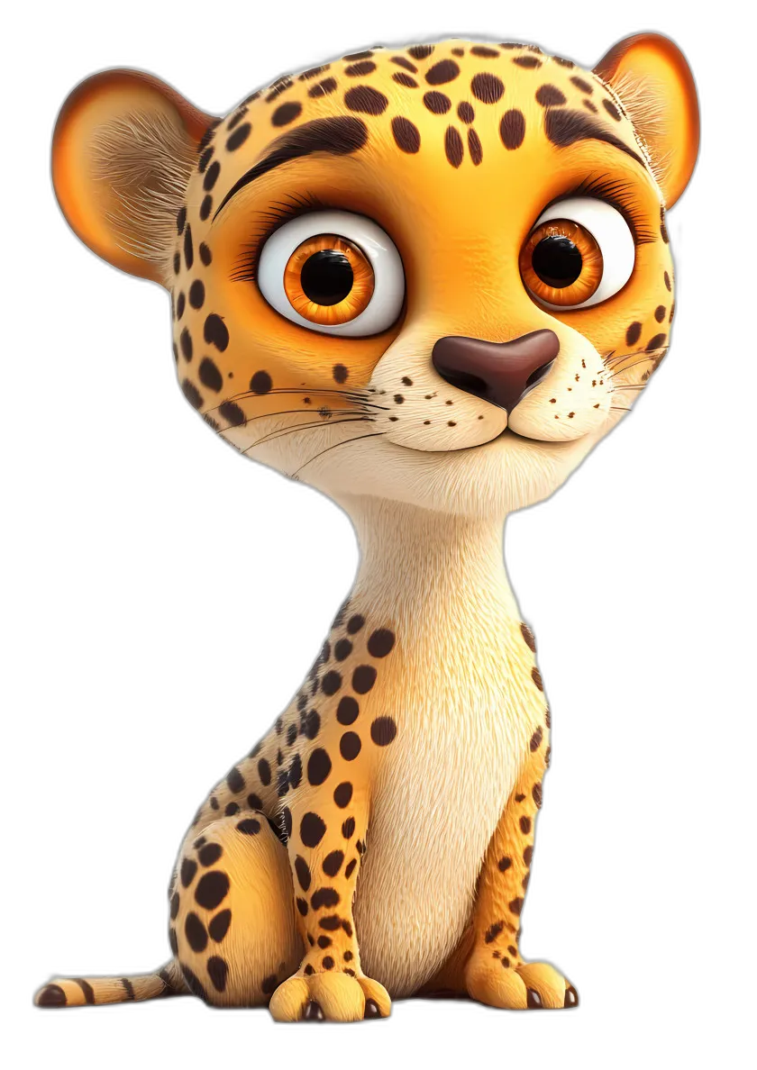 Cartoon Cheetah Cub
