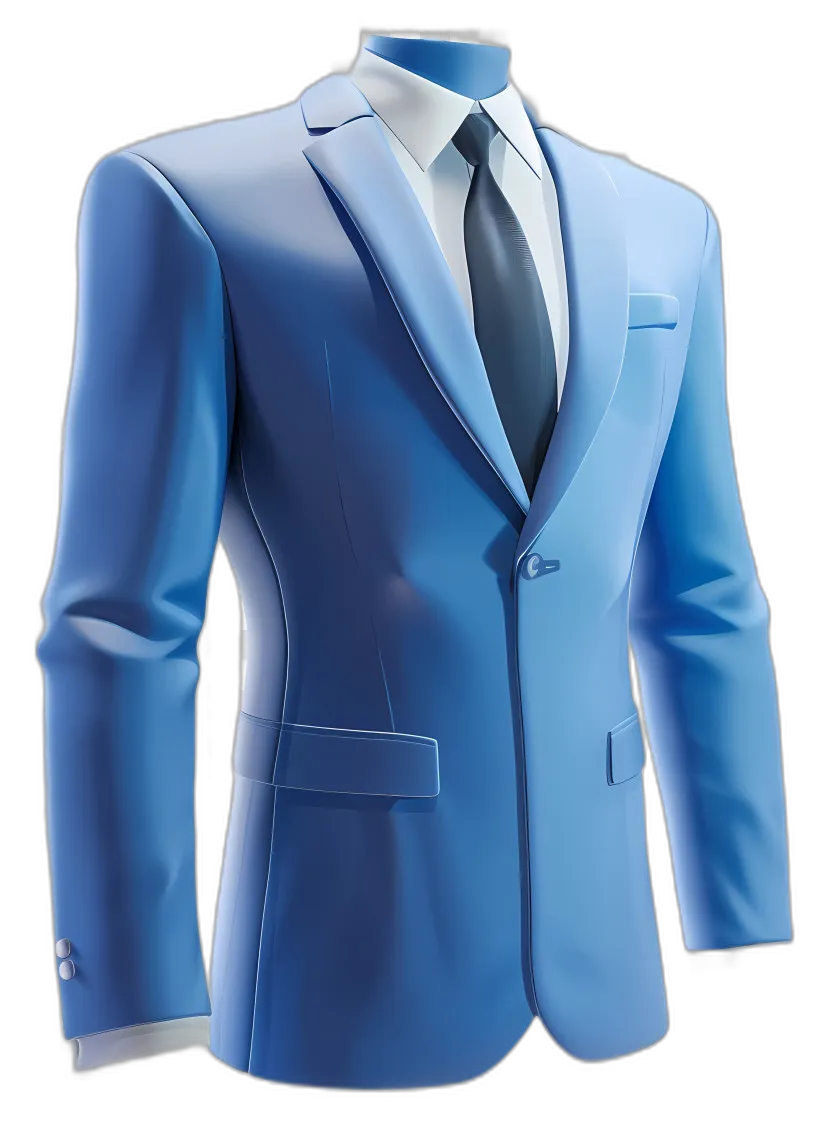 Formal Light Blue Suit