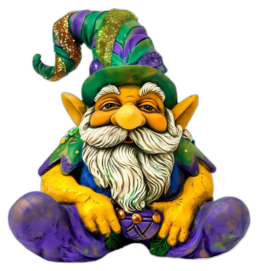 Mardi Gras Gnome Dwarf
