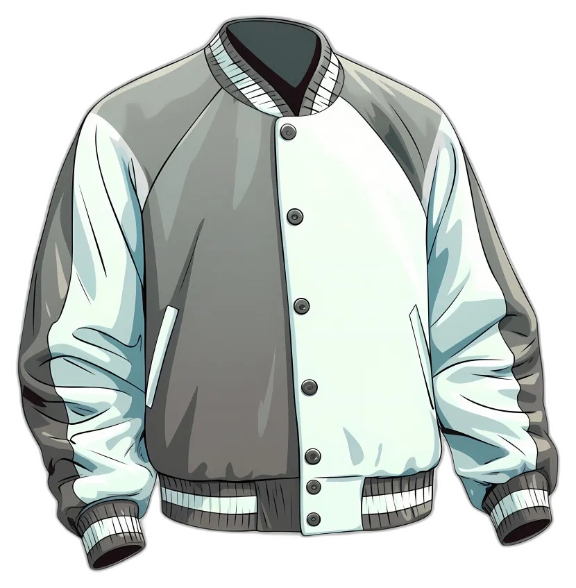 Two-Tone Varsity Baseball Jacket