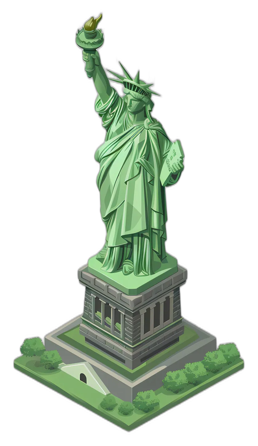 Stylized Statue of Liberty Monument