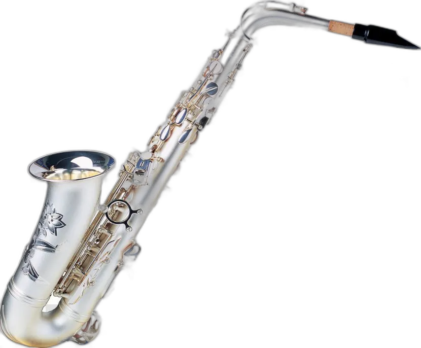 Engraved Silver Saxophone