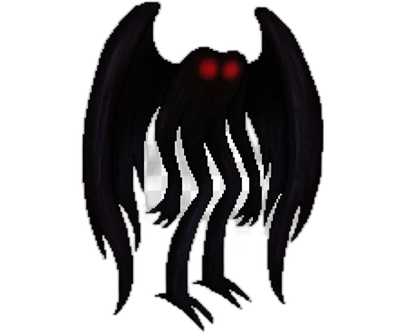 Mothman Creature Silhouette