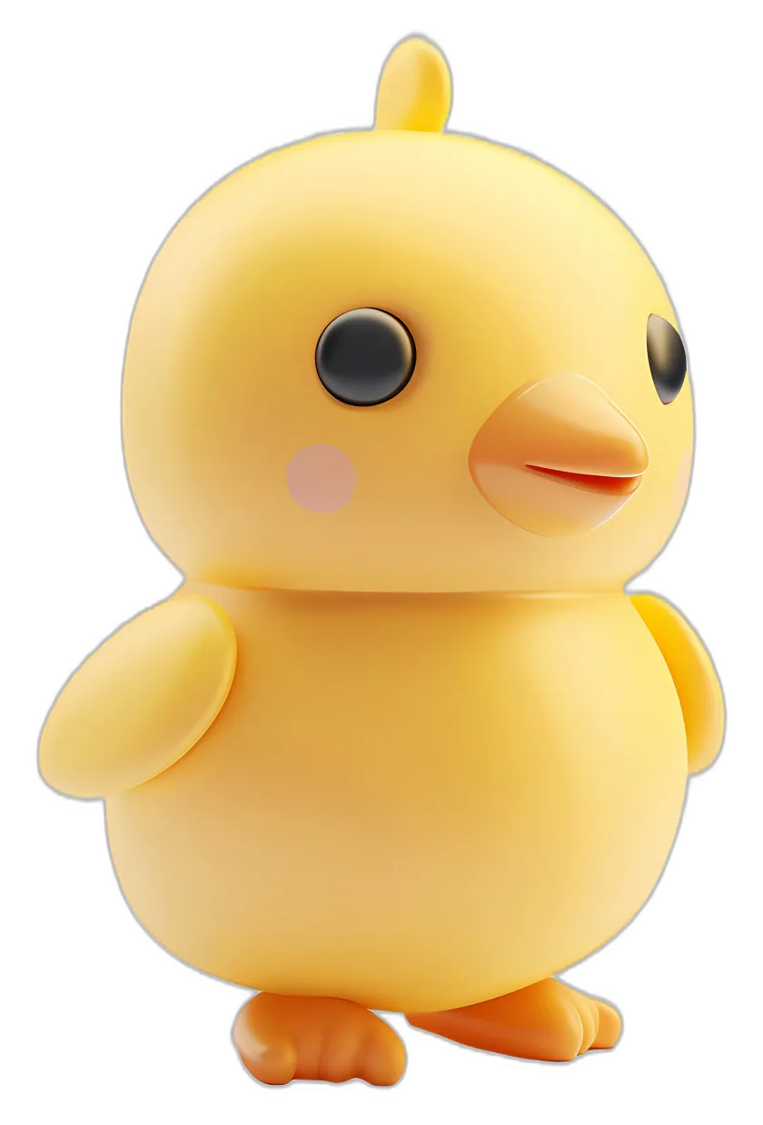Stylized Yellow Baby Chick