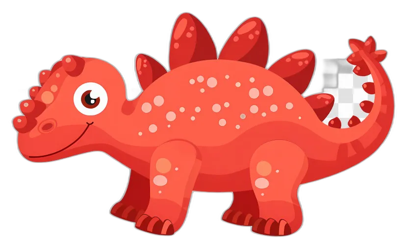 Friendly Cartoon Stegosaurus