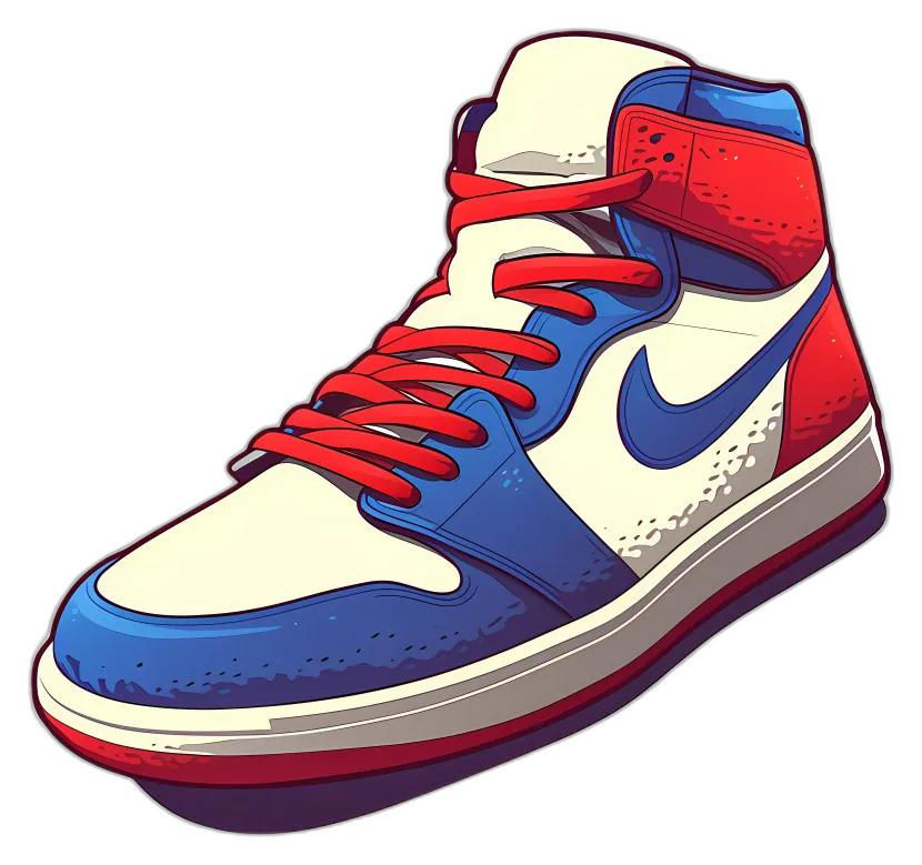 Cartoon Basketball Sneaker