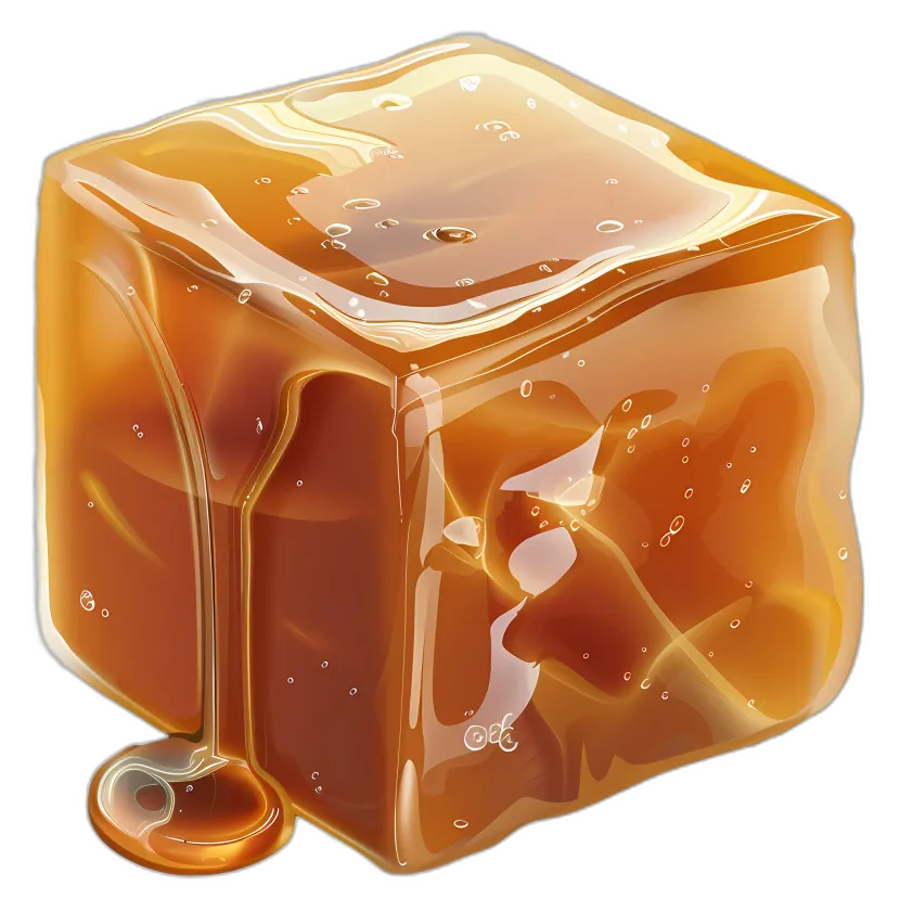 Glossy Caramel Cube