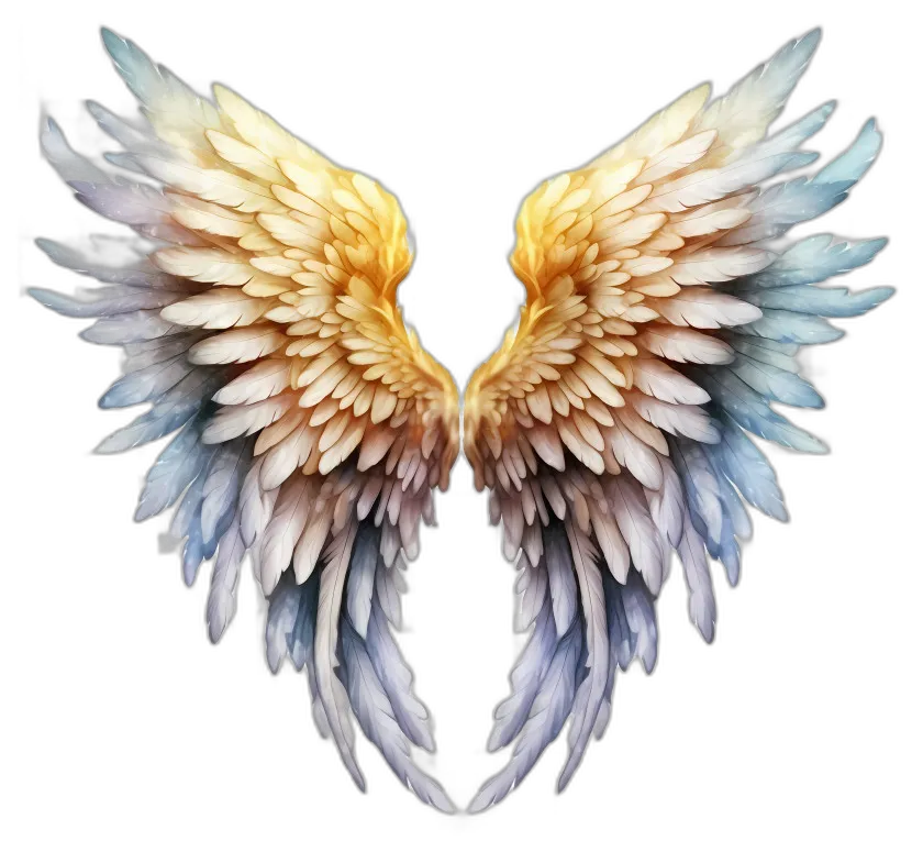 Colorful Angel Wings