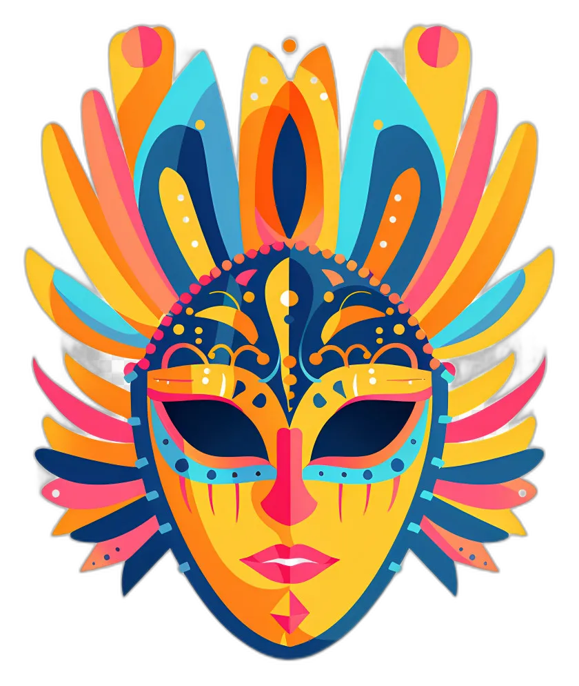 Colorful Carnival Mask