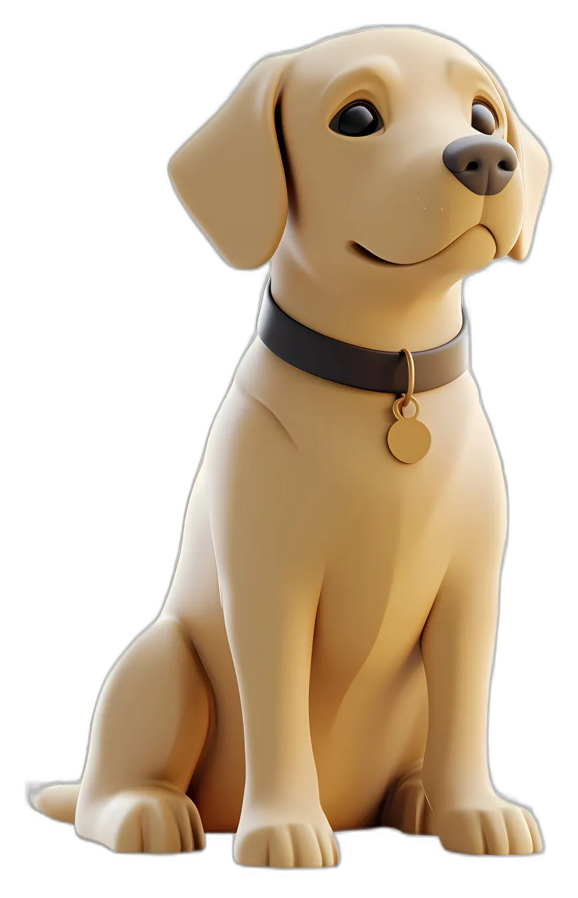Stylized Labrador Puppy