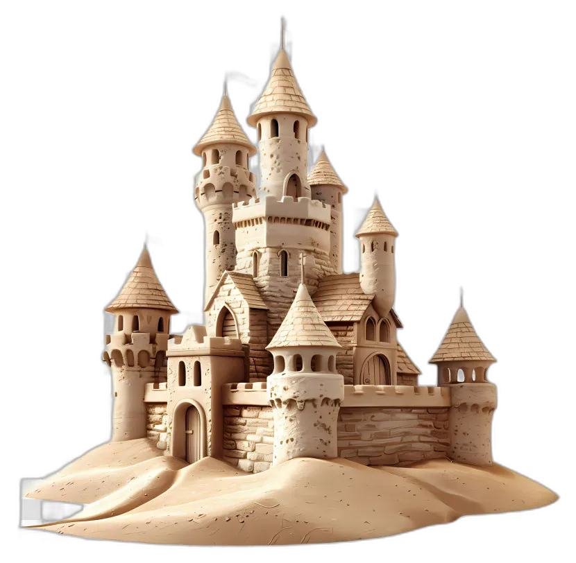 Intricate Sandcastle Sculpture