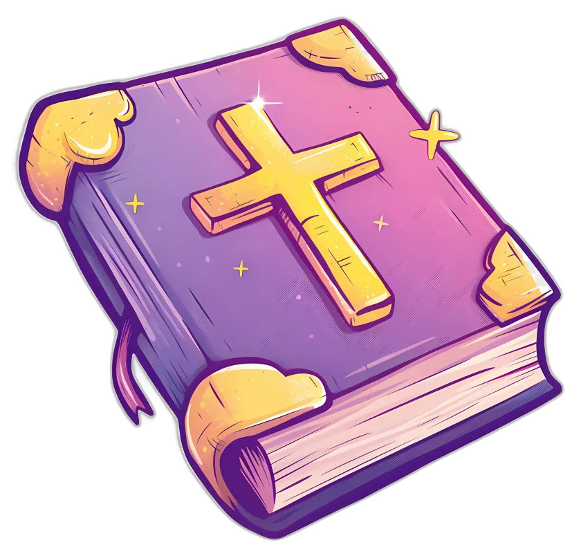 Ornate Golden Cross Bible