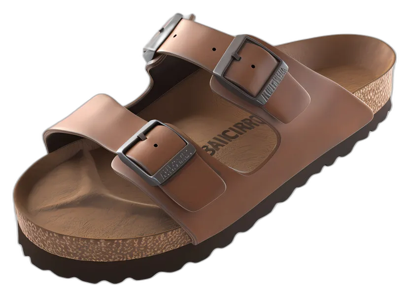Brown Leather Sandal with Buckles