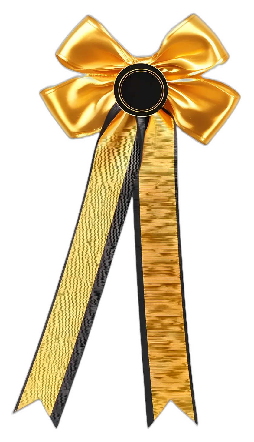 Shiny Gold Award Ribbon