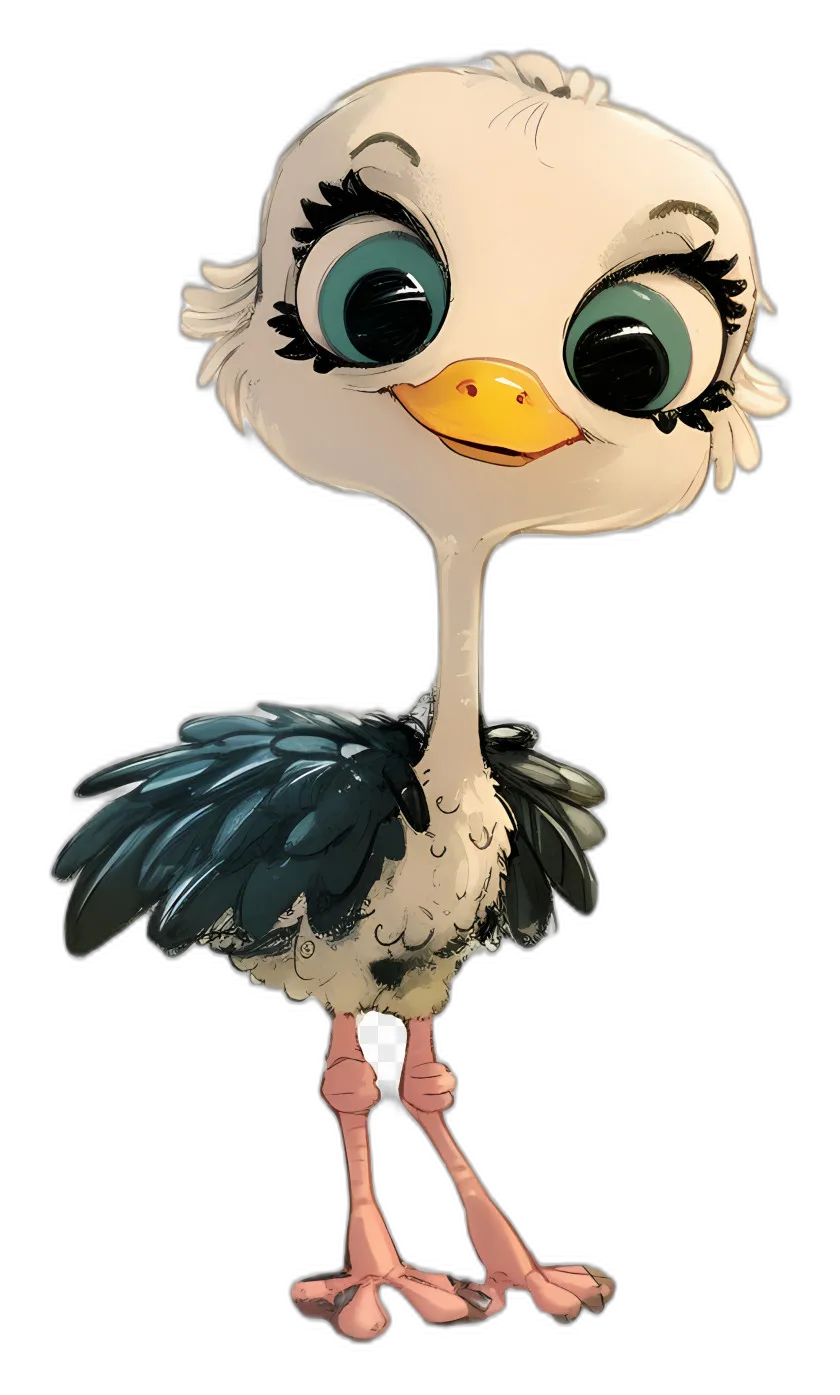 Cartoon Ostrich Character