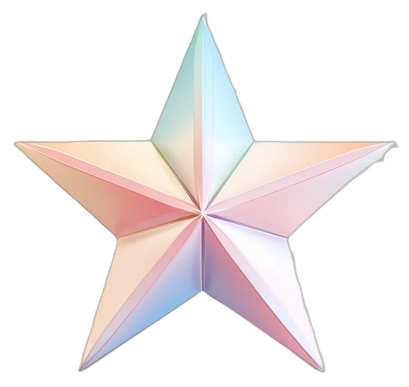 Iridescent Pastel Star