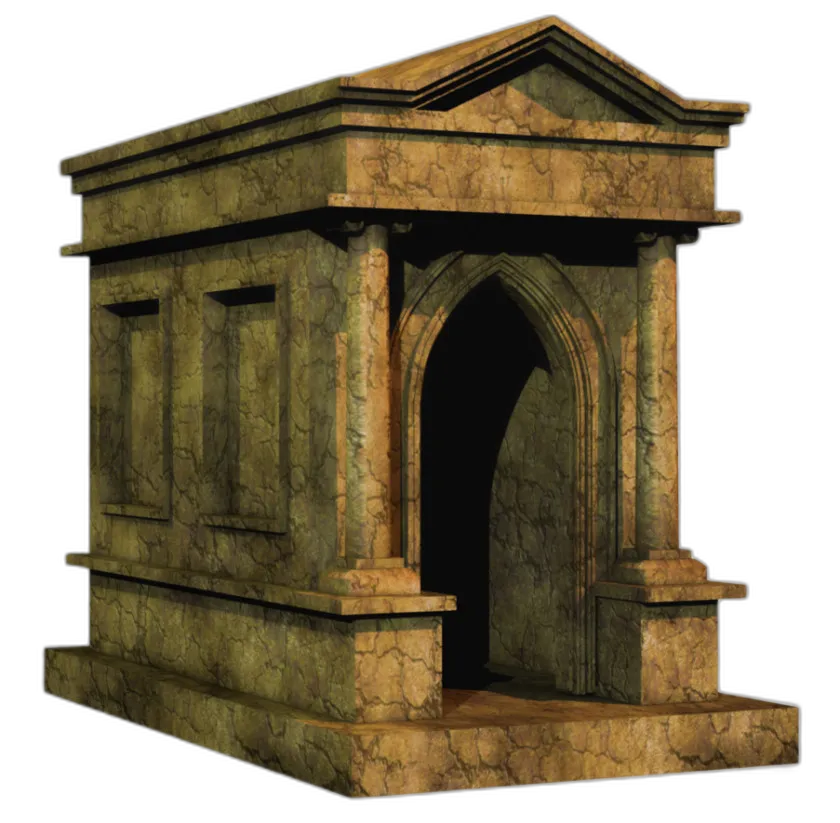 Ancient Weathered Mausoleum