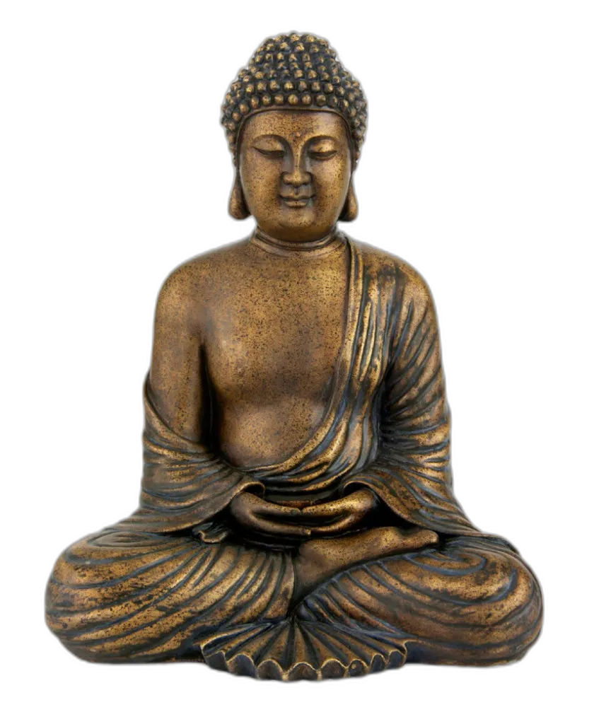Meditating Bronze Buddha Statue