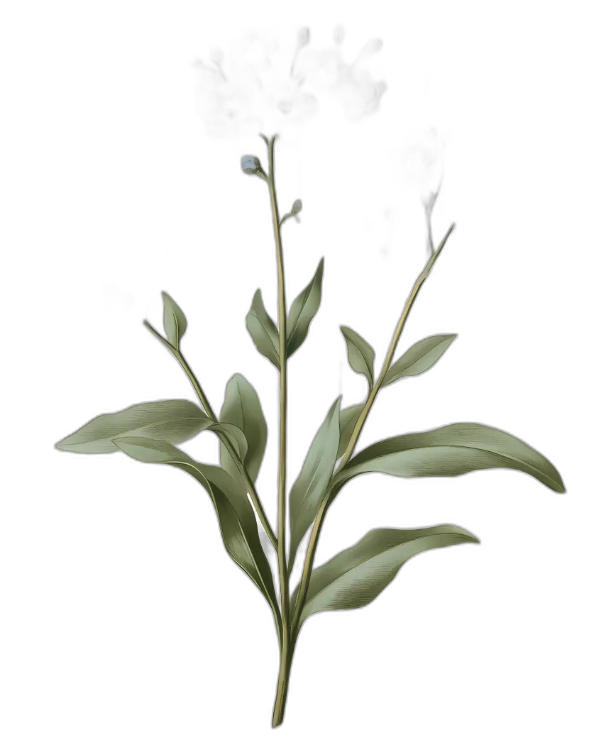 Forget Me Not Flowers Botanical Model