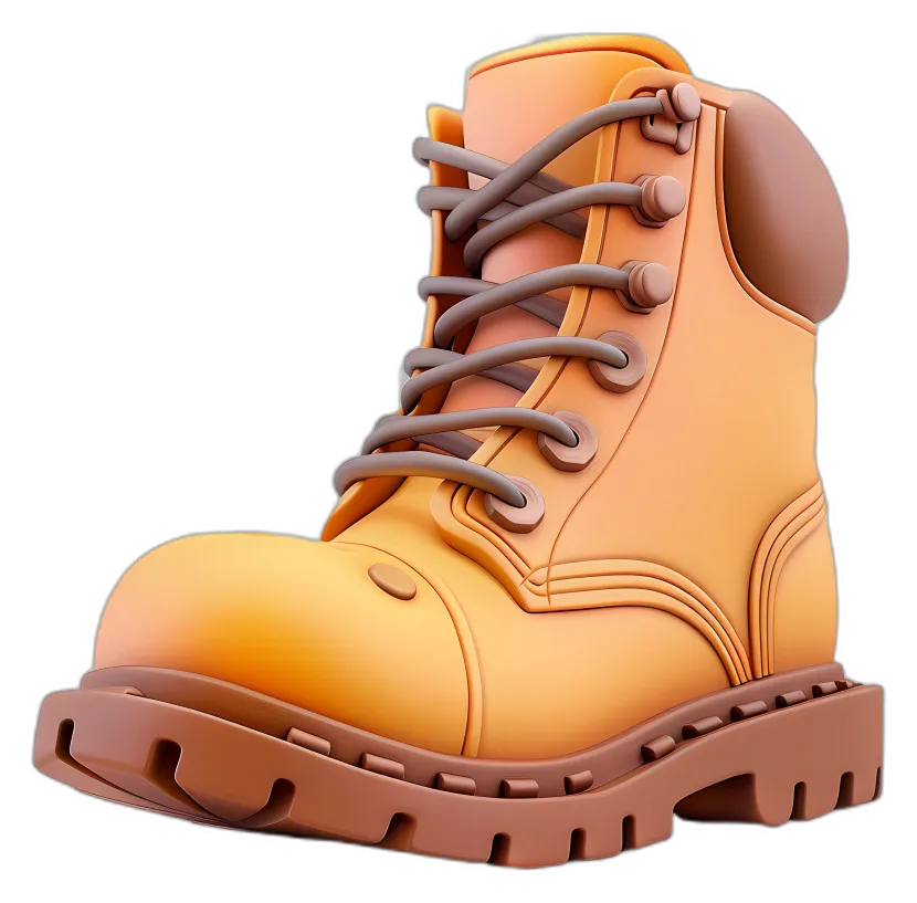 Stylized Cartoon Hiking Boot