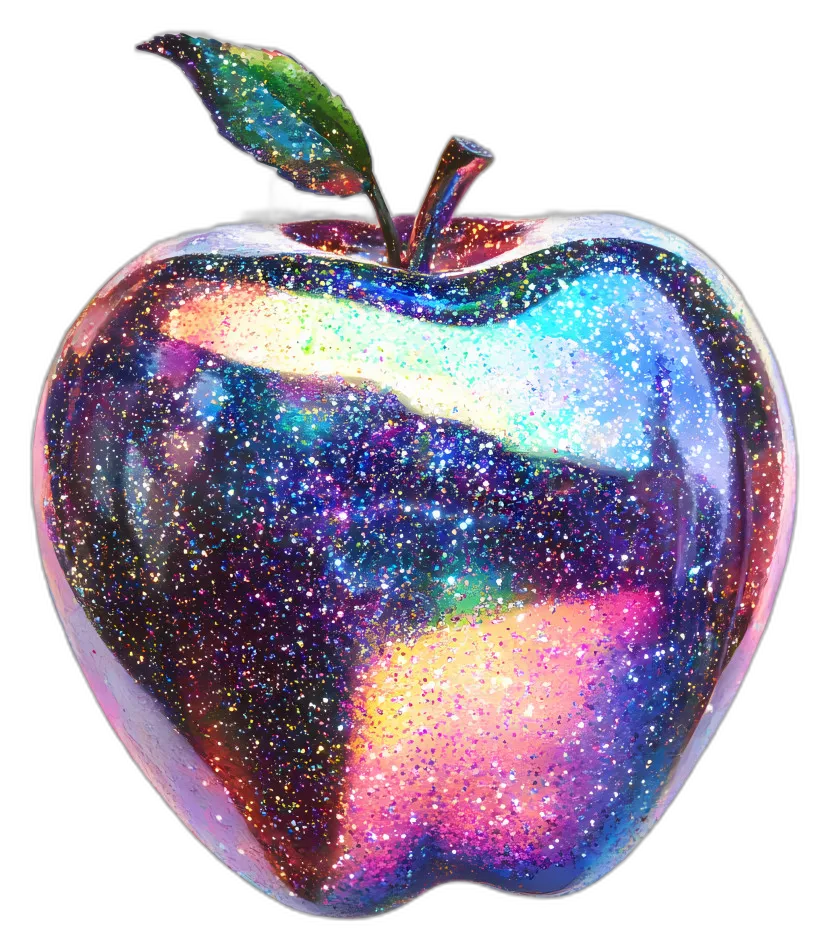 Glitter Galaxy Apple