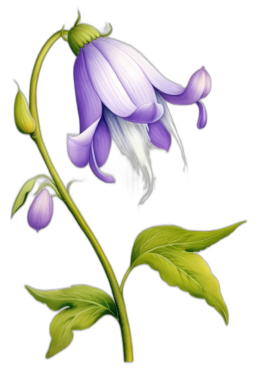 Purple Bellflower Botanical Model