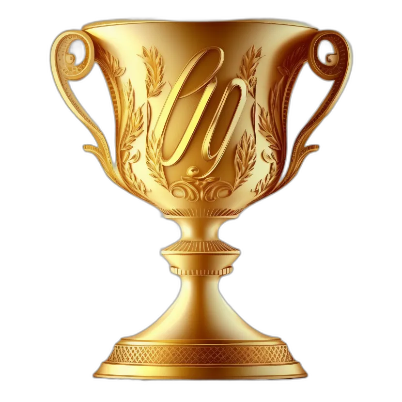 Polished Golden Trophy Cup