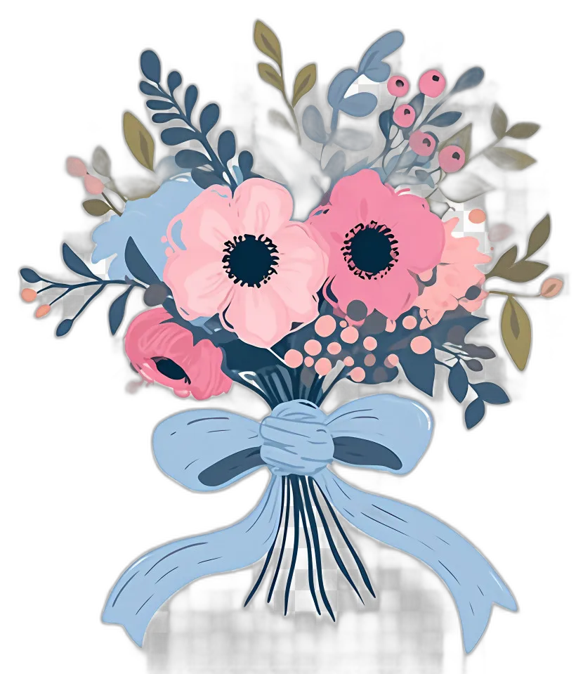Stylized Floral Bouquet