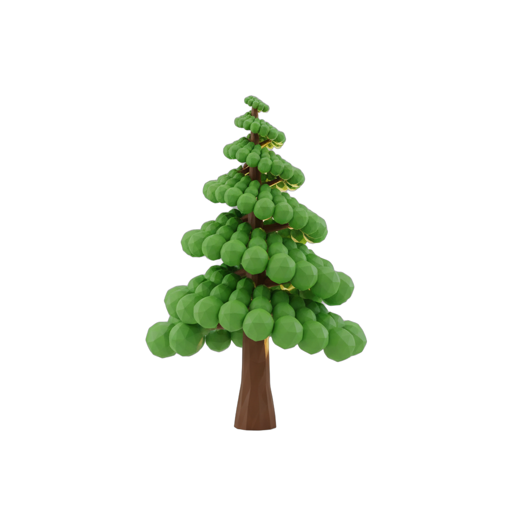 Stylized Coniferous Tree