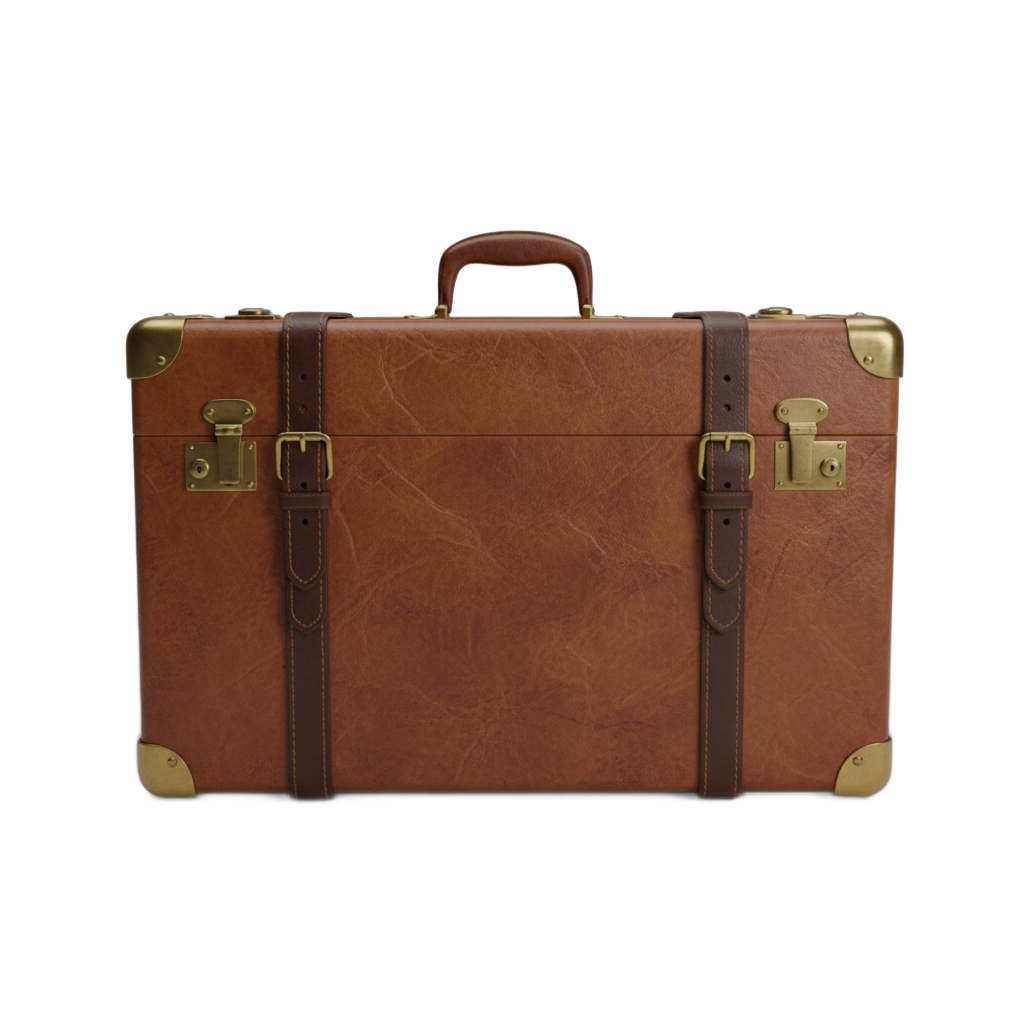 Vintage Leather Suitcase