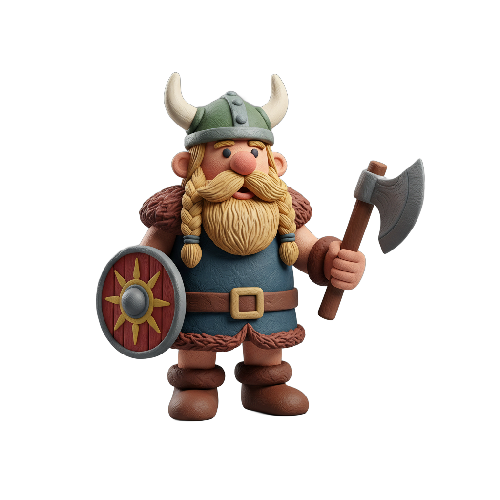 Claymation Viking Warrior