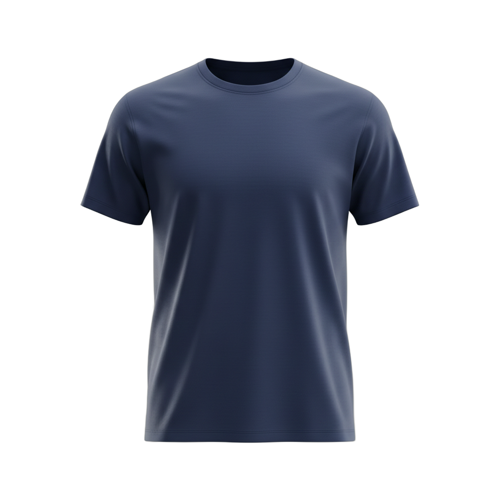 Navy Blue Crew Neck T-Shirt