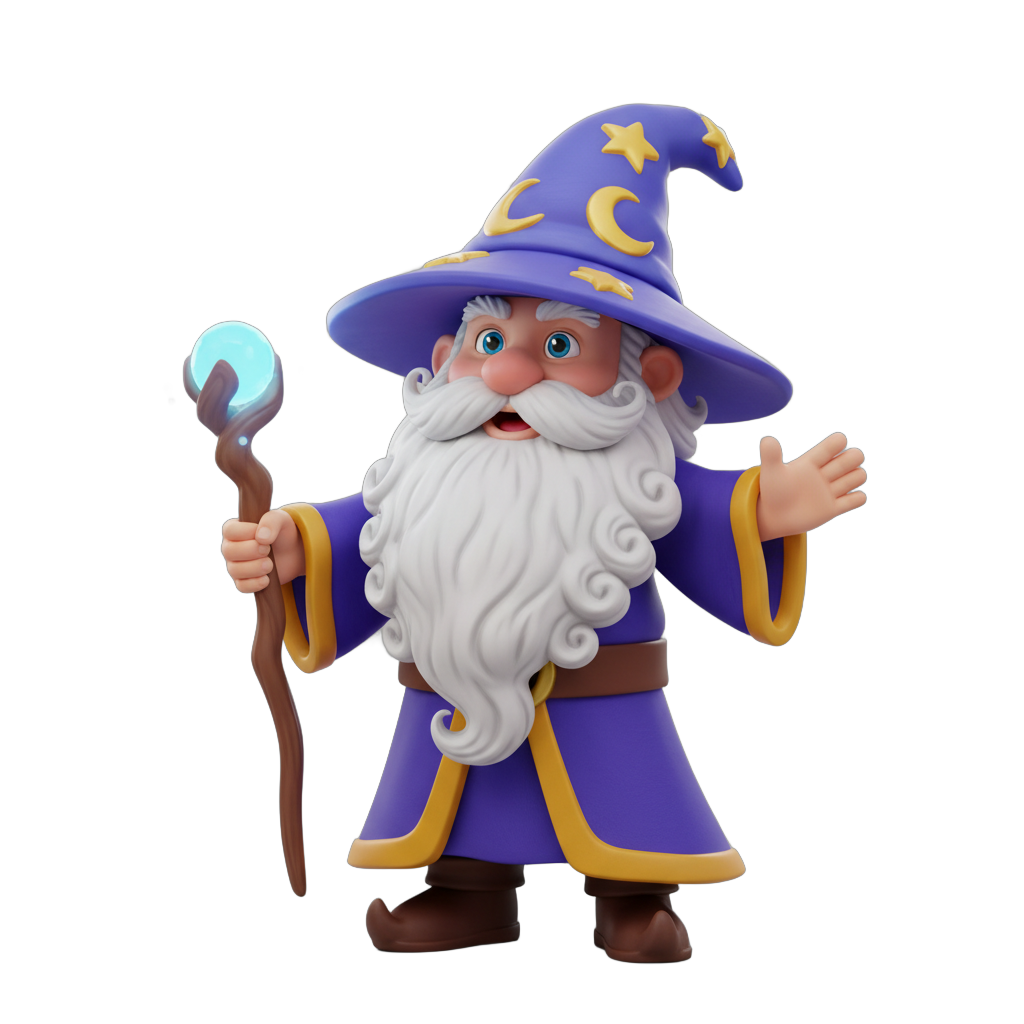 Cartoon Fantasy Wizard