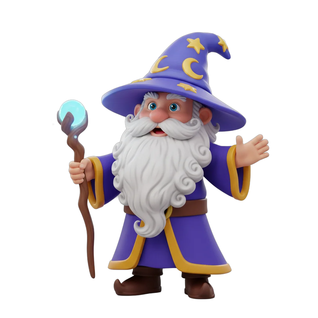 Cartoon Fantasy Wizard