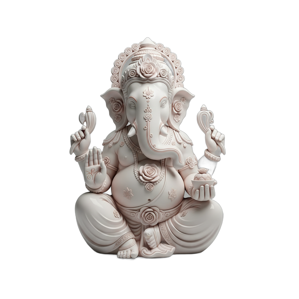 Porcelain Ganesha Idol